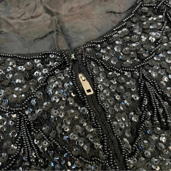 Vintage Gimbals Wool Beaded 60’s Beaded Tank Top Size 40 - Picture 5 of 8